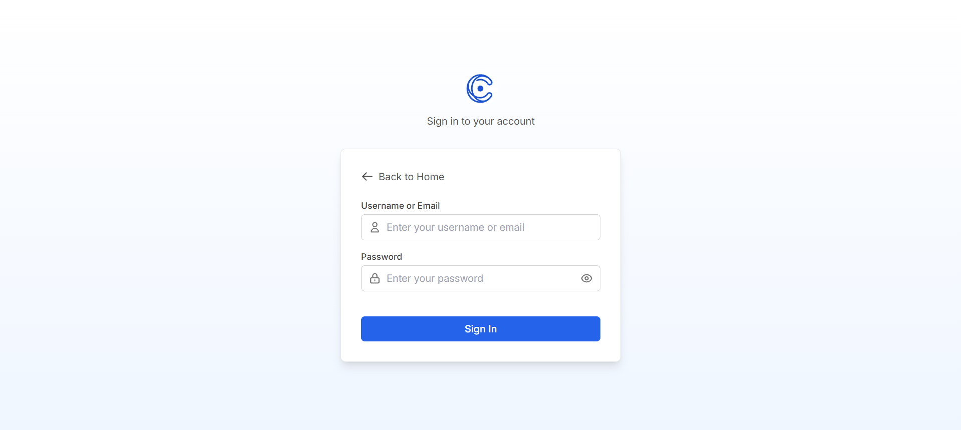 Login