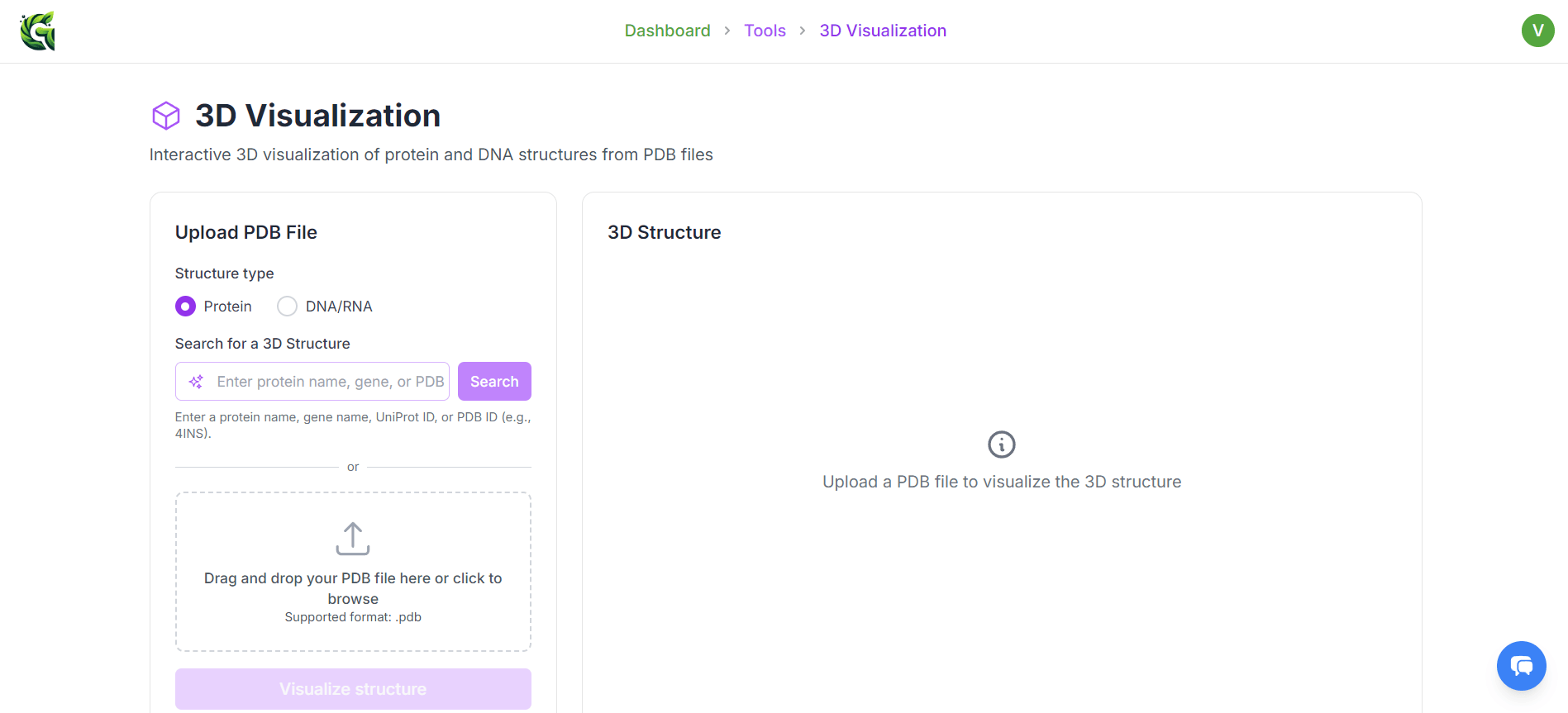 3D Protein Visualization