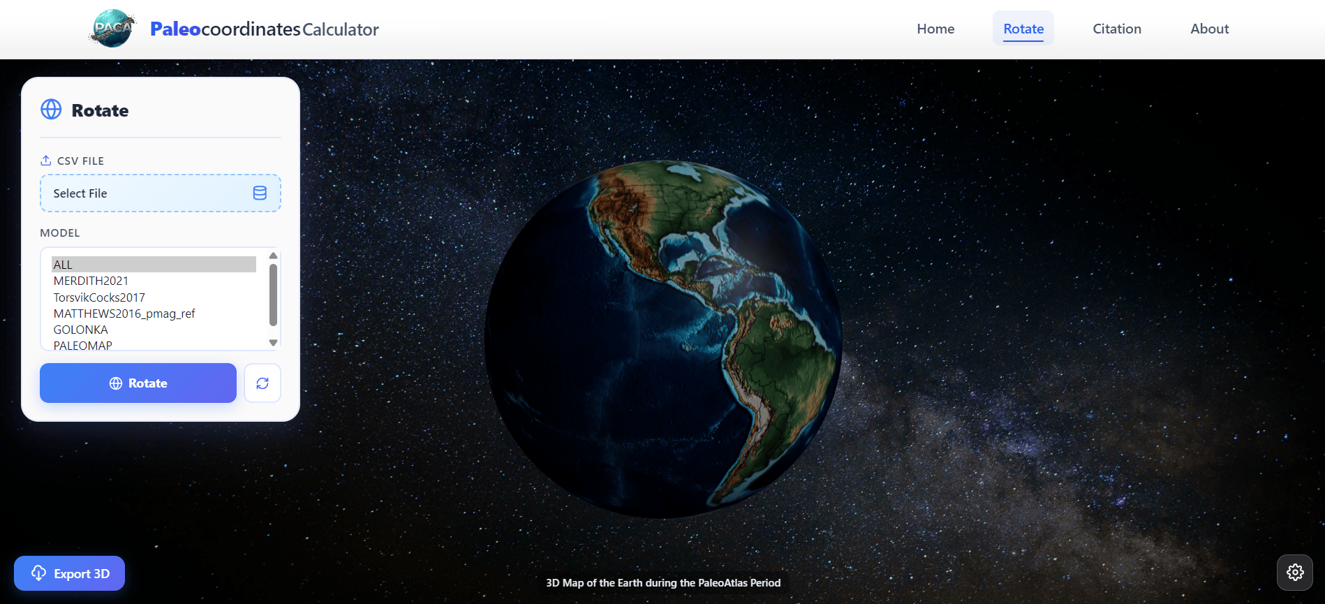 3D Globe
